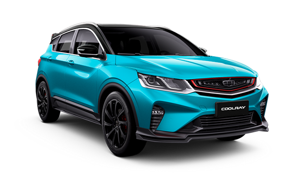 Купить Geely Coolray I 2025 2026 в Новосибирске - Летный микрорайон 12 - auto-stocks.ru - цвет Голубой металлик