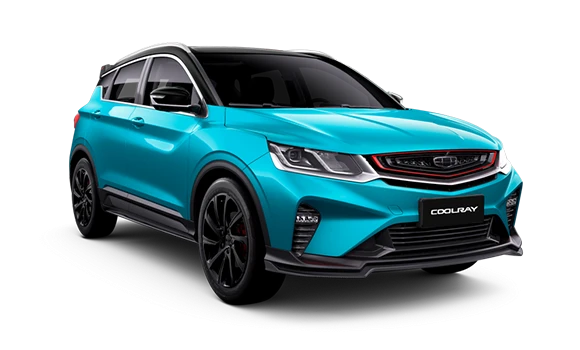 Купить Geely Coolray  2024 2025 в Новосибирске - Летный микрорайон 12 - auto-stocks.ru - цвет Голубой металлик
