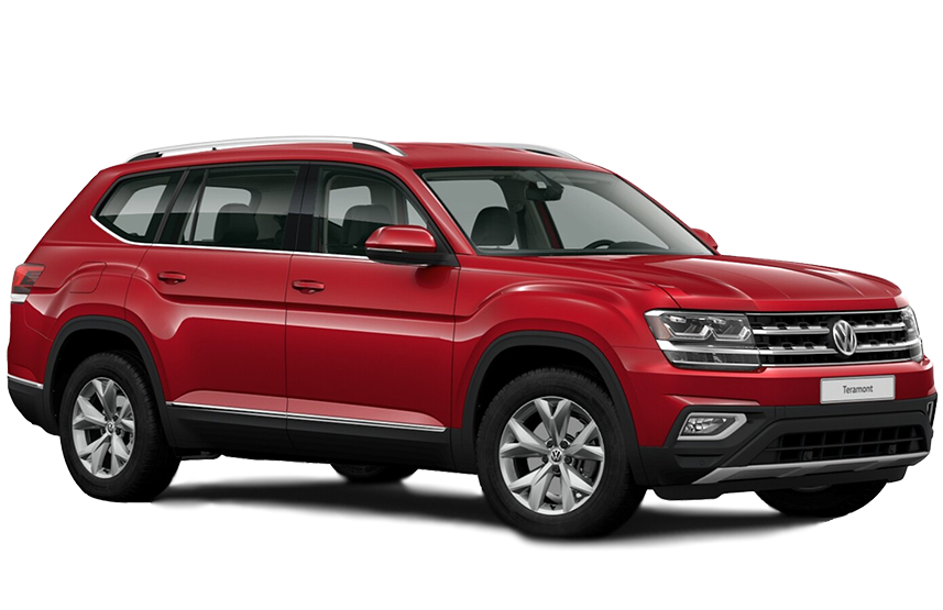 Купить Volkswagen Teramont  2024 2025 в Новосибирске - Летный микрорайон 12 - auto-stocks.ru - цвет Красный ´Fortana´, металлик