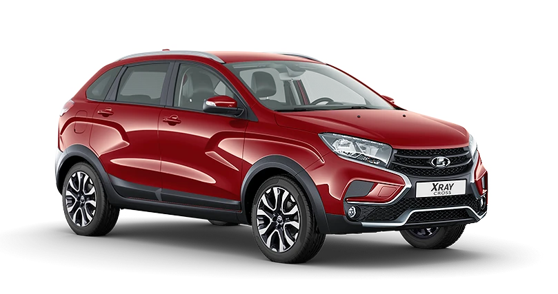 Купить Lada XRAY Cross 2024 2025 в Новосибирске - Летный микрорайон 12 - auto-stocks.ru - цвет Красный "Огненно-красный" (124)
