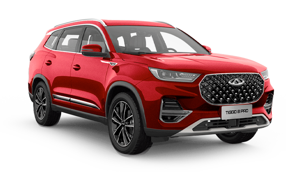 Купить Chery Tiggo 8 Pro I 2025 2026 в Новосибирске - Летный микрорайон 12 - auto-stocks.ru - цвет Огненный красный