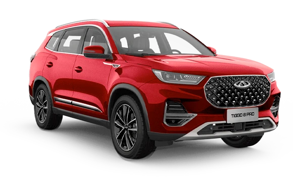Купить Chery Tiggo 8 Pro  2024 2025 в Новосибирске - Летный микрорайон 12 - auto-stocks.ru - цвет Огненный красный