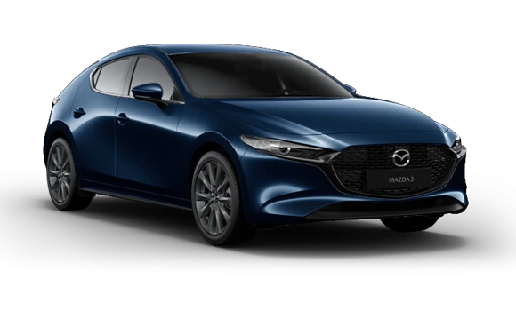 Купить Mazda New 3  2024 2025 в Новосибирске - Летный микрорайон 12 - auto-stocks.ru - цвет Deep Crystal Blue