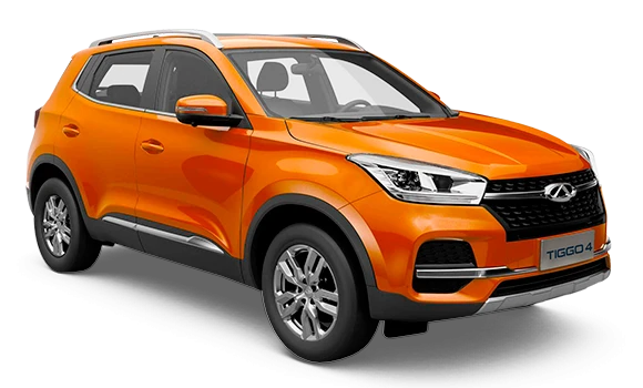 Купить Chery Tiggo 4  2024 2025 в Новосибирске - Летный микрорайон 12 - auto-stocks.ru - цвет Оранжевый