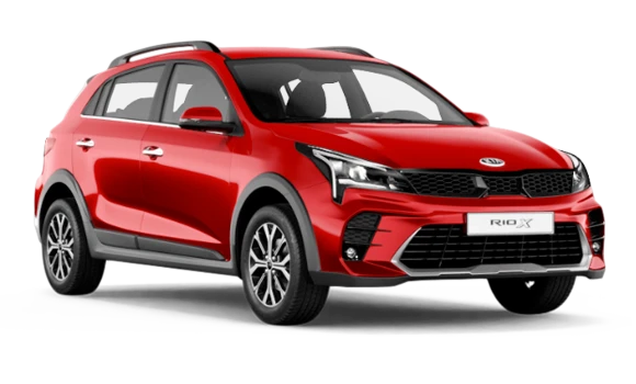Купить KIA Rio X  2024 2025 в Новосибирске - Летный микрорайон 12 - auto-stocks.ru - цвет Fiery Red