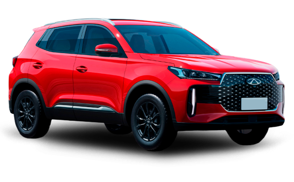 Купить Chery Tiggo 4  2024 2025 в Новосибирске - Летный микрорайон 12 - auto-stocks.ru - цвет Огненный красный