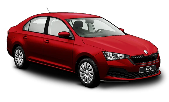 Купить Skoda Rapid New  2024 2025 в Новосибирске - Летный микрорайон 12 - auto-stocks.ru - цвет Красный металлик ruby red