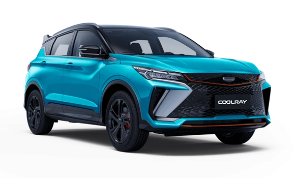 Купить Geely Coolray  2024 2025 в Новосибирске - Летный микрорайон 12 - auto-stocks.ru - цвет Голубой металлик