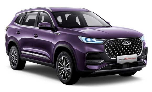 Купить Chery Tiggo 8 Pro Max I 2025 2026 в Новосибирске - Летный микрорайон 12 - auto-stocks.ru - цвет Королевский пурпур