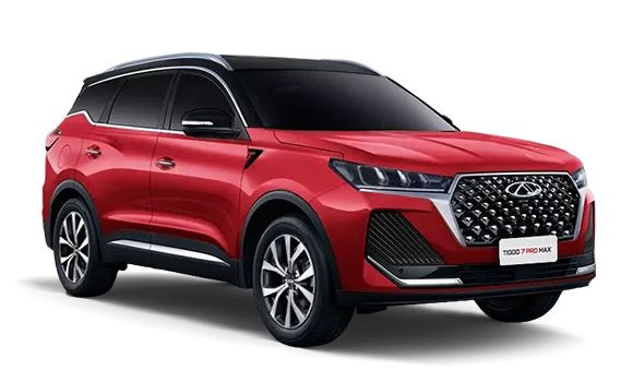Купить Chery Tiggo 7 Pro Max NEW 2024 2025 в Новосибирске - Летный микрорайон 12 - auto-stocks.ru - цвет Огненно-красный (Черная крыша)