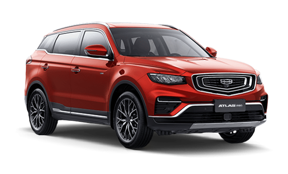 Купить Geely Atlas Pro I Рест 2025 2026 в Новосибирске - Летный микрорайон 12 - auto-stocks.ru - цвет Красный металлик