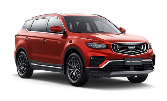 Купить Geely Atlas Pro  2024 2025 в Новосибирске - Летный микрорайон 12 - auto-stocks.ru - цвет Красный металлик