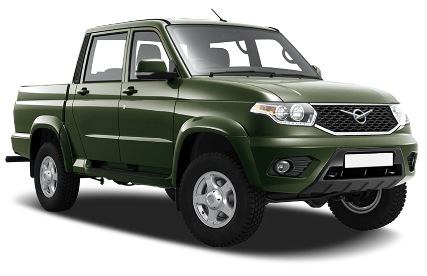 Купить UAZ Pickup I Рест 2 2025 2026 в Новосибирске - Летный микрорайон 12 - auto-stocks.ru - цвет Зеленый металлик
