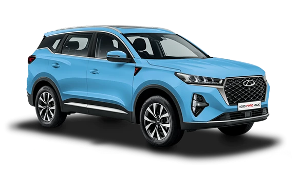 Купить Chery Tiggo 7 Pro Max  2024 2025 в Новосибирске - Летный микрорайон 12 - auto-stocks.ru - цвет Небесно-голубой