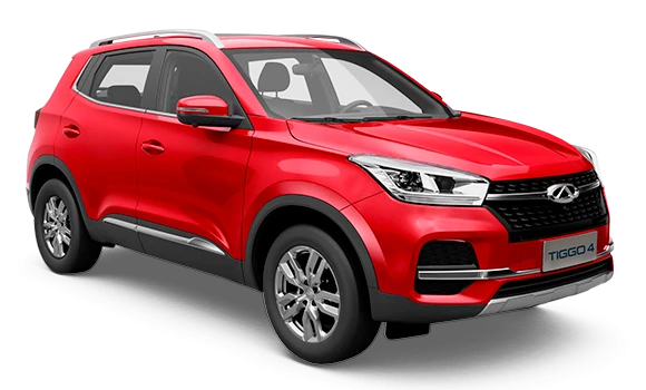 Купить Chery Tiggo 4  2024 2025 в Новосибирске - Летный микрорайон 12 - auto-stocks.ru - цвет Красный