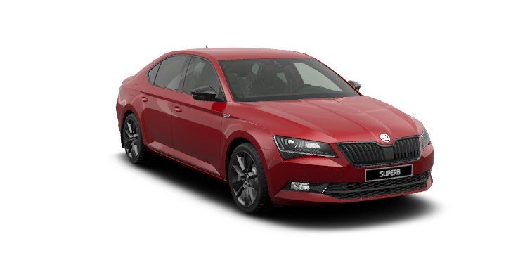 Купить Skoda Superb Sportline III 2025 2026 в Новосибирске - Летный микрорайон 12 - auto-stocks.ru - цвет Красный Velvet металлик