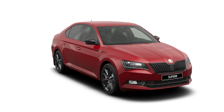 Купить Skoda Superb Sportline 2024 2025 в Новосибирске - Летный микрорайон 12 - auto-stocks.ru - цвет Красный Velvet металлик