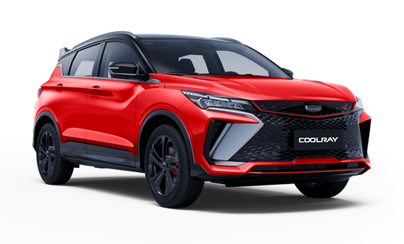 Купить Geely Coolray  2024 2025 в Новосибирске - Летный микрорайон 12 - auto-stocks.ru - цвет Красный