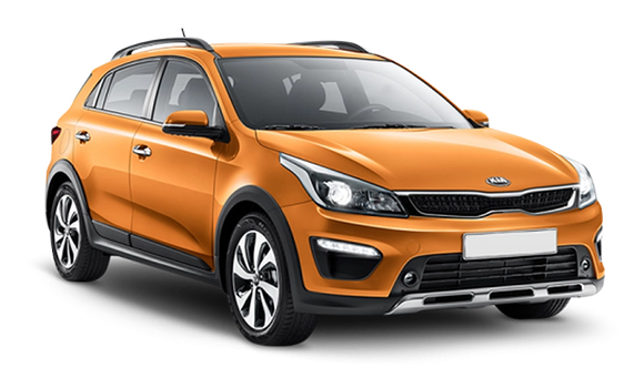 KIA Rio X-Line Купить KIA Rio X-Line 2024 2025 в Новосибирске - Летный микрорайон 12 - auto-stocks.ru - цвет Sunset Orange (SN4)