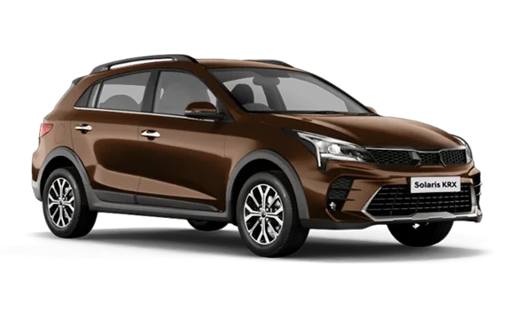 Купить Solaris KRX  2024 2025 в Новосибирске - Летный микрорайон 12 - auto-stocks.ru - цвет Cognac Brown