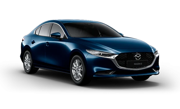 Купить Mazda New 3 Sedan  2024 2025 в Новосибирске - Летный микрорайон 12 - auto-stocks.ru - цвет Deep Crystal Blue