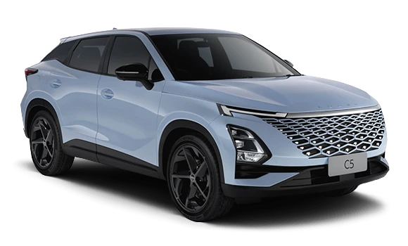 Купить Omoda C5  2024 2025 в Новосибирске - Летный микрорайон 12 - auto-stocks.ru - цвет Vanilla Blue