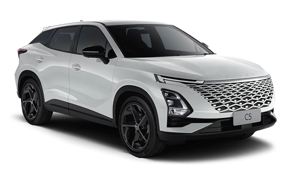 Купить Omoda C5  2024 2025 в Новосибирске - Летный микрорайон 12 - auto-stocks.ru - цвет White Premium Double Color