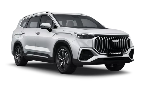 Купить Geely Okavango NEW 2024 2025 в Новосибирске - Летный микрорайон 12 - auto-stocks.ru - цвет Белый