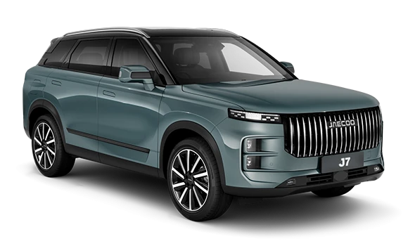Купить Jaecoo J7  2024 2025 в Новосибирске - Летный микрорайон 12 - auto-stocks.ru - цвет Серый с черной крышей