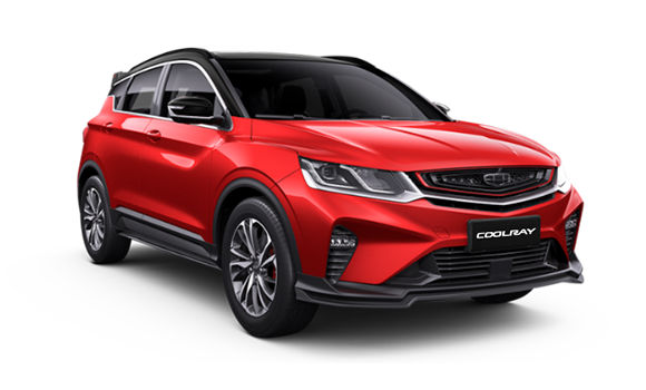 Купить Geely Coolray  2024 2025 в Новосибирске - Летный микрорайон 12 - auto-stocks.ru - цвет Красный