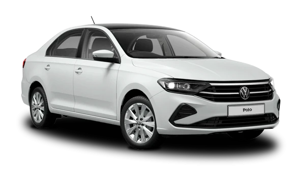 Купить Volkswagen New Polo  2024 2025 в Новосибирске - Летный микрорайон 12 - auto-stocks.ru - цвет Белый Pure White/ Черный Deep металлик