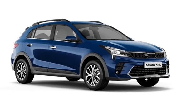 Купить Solaris KRX  2024 2025 в Новосибирске - Летный микрорайон 12 - auto-stocks.ru - цвет Galaxy Blue