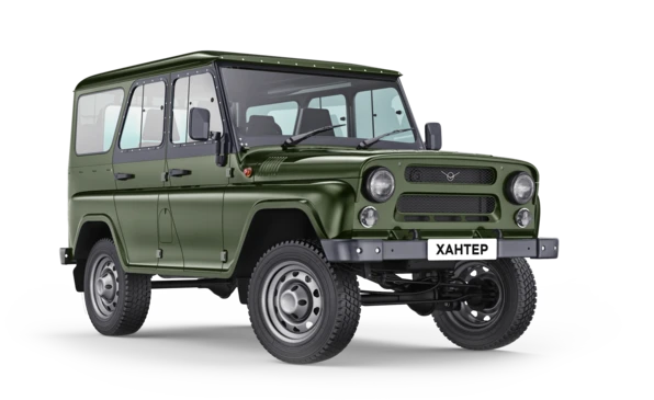 Купить UAZ Hunter  2024 2025 в Новосибирске - Летный микрорайон 12 - auto-stocks.ru - цвет Темно-зеленый металлик