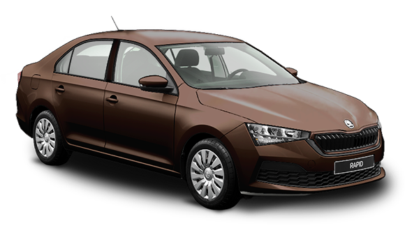 Купить Skoda Rapid II 2025 2026 в Новосибирске - Летный микрорайон 12 - auto-stocks.ru - цвет Коричневый металлик toffee brown