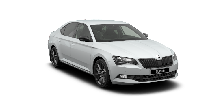 Купить Skoda Superb Sportline III 2025 2026 в Новосибирске - Летный микрорайон 12 - auto-stocks.ru - цвет Белый Moon металлик