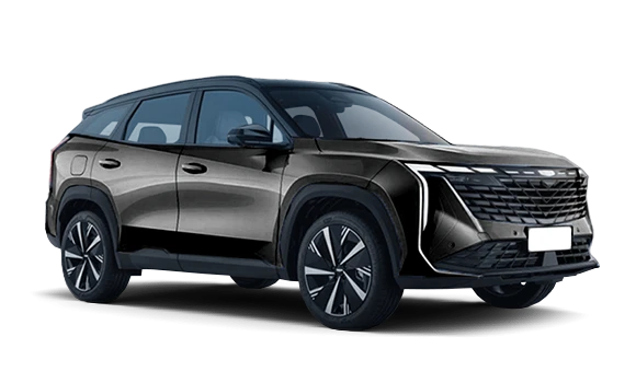 Купить Geely Atlas NEW NEW 2024 2025 в Новосибирске - Летный микрорайон 12 - auto-stocks.ru - цвет Черный металлик