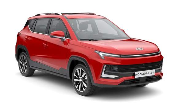 Купить Moskvich 3e  2024 2025 в Новосибирске - Летный микрорайон 12 - auto-stocks.ru - цвет Красный